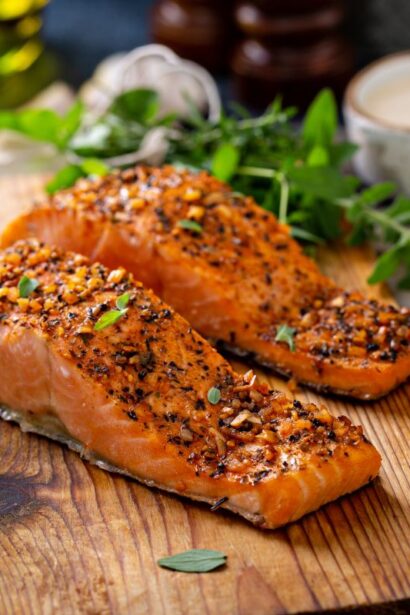 reteta somon la cuptor in crusta de pesmet se prepara rapid in postul craciunului si nu e nevoie de ingrediente multe 6932767d574fa